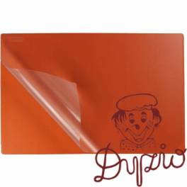 Podkład na biurko z folią 38x58 orange BIURFOL KPB-01-04