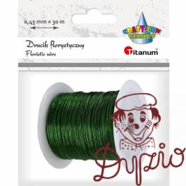 Drucik florystyczny 0,45mm x 30m zielony 339371 TITANUM Drucik florystyczny 0,45mm x 30m zielony 339371 TITANUM