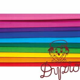 Bibuła marszczona 25 x200cm - TĘCZA - MIX 10 kolorów, 10 rolek, Happy Color Bibuła marszczona 25 x200cm - TĘCZA - MIX 10 kolorów, 10 rolek, Happy Color