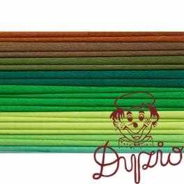 Bibuła 25x200cm mix zielony (10szt) 8kol 2521-MIX5 HAPPY COLOR Bibuła 25x200cm mix zielony (10szt) 8kol 2521-MIX5 HAPPY COLOR