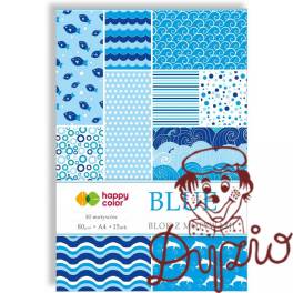 Blok z motywami A4 15k BLUE 30 motywów HA3808 2030-B HAPPY COLOR Blok z motywami A4 15k BLUE 30 motywów HA3808 2030-B HAPPY COLOR