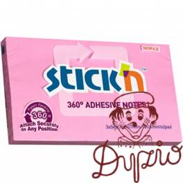 Notes samoprzylepny STICK`N 127x76mm, 360st. 100k Różowy 21558 Notes samoprzylepny STICK`N 127x76mm, 360st. 100k Różowy 21558