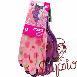 Rękawice REIS RFLOWER MC nylonowe ogrodowe multikolor roz.8/M (6par) Rękawice REIS RFLOWER MC nylonowe ogrodowe multikolor roz.8/M (6par)