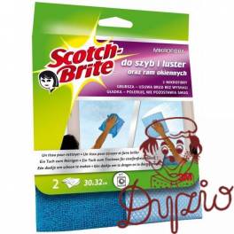 Ścierka z mikrofibry do szyb i luster SCOTCH-BRITE (2sztuki) ciemno/jasnoniebieska 009344274 Ścierka z mikrofibry do szyb i luster SCOTCH-BRITE (2sztuki) ciemno/jasnoniebieska 009344274