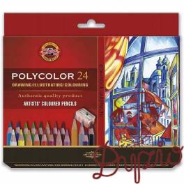 Kredki POLYCOLOR 24 kol. 3834 KOH-I-NOOR Kredki POLYCOLOR 24 kol. 3834 KOH-I-NOOR