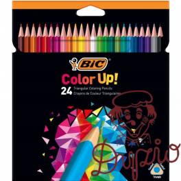 Kredki trójkątne COLOR UP (24kredki) 950528 BIC Kredki trójkątne COLOR UP (24kredki) 950528 BIC