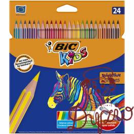 Kredki Eco Evolution 24kolory STRIPES 9505251 BIC Kredki Eco Evolution 24kolory STRIPES 9505251 BIC