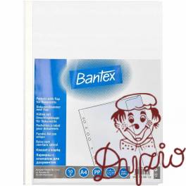 Koszulki groszkowe z klapką A4 110 mic. (10szt) BANTEX 100550132 Koszulki groszkowe z klapką A4 110 mic. (10szt) BANTEX 100550132