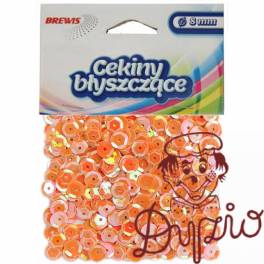 Cekiny błyszczące 8mm miedziane B150 BREWIS Cekiny błyszczące 8mm miedziane B150 BREWIS