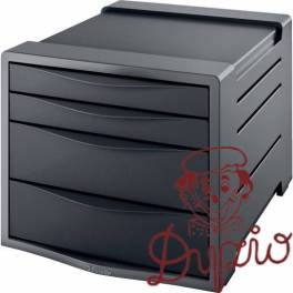 Pojemnik z 4 szufladami EUROPOST VIVIDA czarny ESSELTE 623761 Pojemnik z 4 szufladami EUROPOST VIVIDA czarny ESSELTE 623761