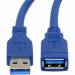Kabel przedłużacz USB-A/M - USB-A/F 1,5m niebieski USB 3.0 RETOO E391/USB310