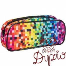 Piórnik saszetka PIXI rainbow z jednym zamkiem HA 2212 5910-PI4 HAPPY COLOR