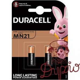 Bateria DURACELL MN21/A23/23A/V23GA/LRV08/8LR932 alkaliczna do pilota samochodowego blister (2szt) Bateria DURACELL MN21/A23/23A/V23GA/LRV08/8LR932 alkaliczna do pilota samochodowego blister (2szt)