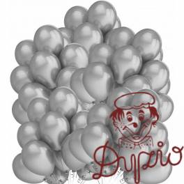 Balony 10` metalizowane SREBRNE (50) 170-2631 FIORELLO