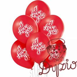 Balony I LOVE YOU 6 szt BN06-286 ALIGA Balony I LOVE YOU 6 szt BN06-286 ALIGA