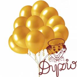Balon Złoty metalik 80szt. B101 GO PARTY