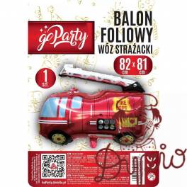 Balon foliowy WÓZ STRAŻACKI ANT0028 GO PARTY Balon foliowy WÓZ STRAŻACKI ANT0028 GO PARTY