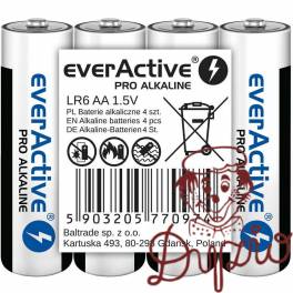 Bateria EVERACTIVE Pro Alkaline AA/LR6 alkaliczna taca (4szt) Bateria EVERACTIVE Pro Alkaline AA/LR6 alkaliczna taca (4szt)