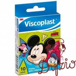 Plastry dla dzieci Miki i przyjaciele VISCOPLAST 72x25mm 10szt UU-010328498 3M Plastry dla dzieci Miki i przyjaciele VISCOPLAST 72x25mm 10szt UU-010328498 3M