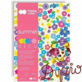 Blok DECO SUMMER A5 20k 170g 5 kolorów HA3817 1520-120 HAPPY COLOR Blok DECO SUMMER A5 20k 170g 5 kolorów HA3817 1520-120 HAPPY COLOR
