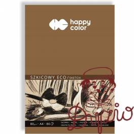 Blok rysunkowy A4 80k 80g ECO HA 3708-2030-A80 HAPPY COLOR Blok rysunkowy A4 80k 80g ECO HA 3708-2030-A80 HAPPY COLOR