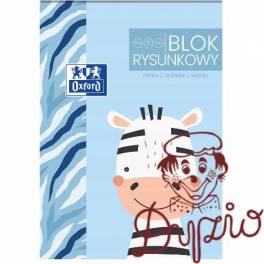 Blok rysunkowy szkolny A4 biały 20 kartek 120g KIDS 400170339 OXFORD Blok rysunkowy szkolny A4 biały 20 kartek 120g KIDS 400170339 OXFORD