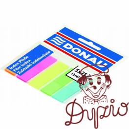 Zakładki indeksujące PP 15x45mm PP 5x25kart mix kolorów 7577001PL-99 DONAU Zakładki indeksujące PP 15x45mm PP 5x25kart mix kolorów 7577001PL-99 DONAU
