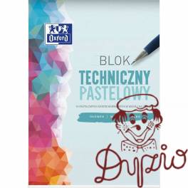 Blok techniczny szkolny A4 pastelowy 10 kartek 225g 400166068 OXFORD Blok techniczny szkolny A4 pastelowy 10 kartek 225g 400166068 OXFORD