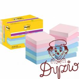 Karteczki samoprzylepne Post-it Super Sticky SOULFUL 47,6x47,6mm 12x90 karteczek Karteczki samoprzylepne Post-it Super Sticky SOULFUL 47,6x47,6mm 12x90 karteczek