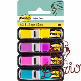 Zakładki indeksujące POST-IT 12x43mm neonowe 683-4AB 4x35szt 3M Zakładki indeksujące POST-IT 12x43mm neonowe 683-4AB 4x35szt 3M