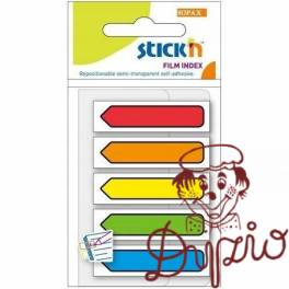 Zakładki indeksujące Strzałki 45x12mm mix 5 kolorów neon 21464 STICK´ N Zakładki indeksujące Strzałki 45x12mm mix 5 kolorów neon 21464 STICK´ N