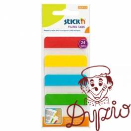Przekładki indeksujące przeźroczyste 38x51mm 4 kolory 21608 STICK´ N Przekładki indeksujące przeźroczyste 38x51mm 4 kolory 21608 STICK´ N