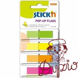 Zakładki indeksujące w podajniku 45x12mm 160/4 kolory 26017 STICK´ N Zakładki indeksujące w podajniku 45x12mm 160/4 kolory 26017 STICK´ N