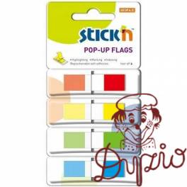 Zakładki indeksujące w podajniku 45x12mm 140/4 kolory 26020 STICK´ N Zakładki indeksujące w podajniku 45x12mm 140/4 kolory 26020 STICK´ N