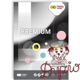 Blok techniczny A4 10k 250g biały PREMIUM HA 3725 2030-0 HAPPY COLOR Blok techniczny A4 10k 250g biały PREMIUM HA 3725 2030-0 HAPPY COLOR