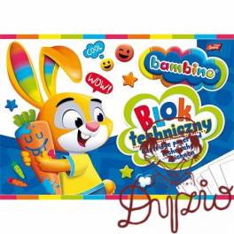 Blok techniczny A4 10k BAMBINO Blok techniczny A4 10k BAMBINO