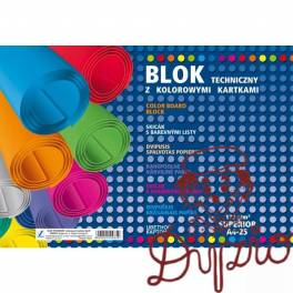 Blok techniczny kolorowy A4 25k SUPERIOR 00045 KRESKA
