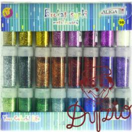 Brokat sypki 10g (24 kolory) MT-0222 ALIGA Brokat sypki 10g (24 kolory) MT-0222 ALIGA