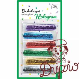 Brokat sypki do dekoracji 6x7g HOLO INTERDRUK Brokat sypki do dekoracji 6x7g HOLO INTERDRUK