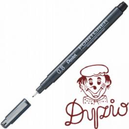Cienkopis POINTLINER 0,8mm carny S20P-8A PENTEL Cienkopis POINTLINER 0,8mm carny S20P-8A PENTEL
