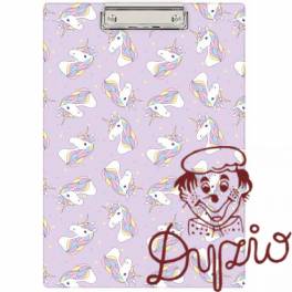Deska z klipem Clipboard A4 nadruk Jednorożce KHN-01-30 BIURFOL Deska z klipem Clipboard A4 nadruk Jednorożce KHN-01-30 BIURFOL