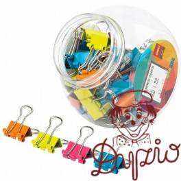 Klips do akt 15mm mix kolorów 50szt E8557 DELI Klips do akt 15mm mix kolorów 50szt E8557 DELI