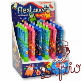 Długopis ścieralny 3 kolorowy FLEXI ABRA 3 COLORS TT8498 niebieski,zielony,czarny PENMATE Długopis ścieralny 3 kolorowy FLEXI ABRA 3 COLORS TT8498 niebieski,zielony,czarny PENMATE