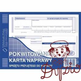 600-3 Pokwit-karta napr.sprzet MICHALCZYK 600-3 Pokwit-karta napr.sprzet MICHALCZYK