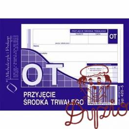420-5 OT Przyjęcie środka trwałego MICHALCZYK 420-5 OT Przyjęcie środka trwałego MICHALCZYK