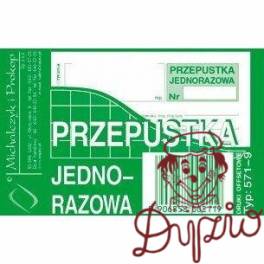 571-9 PJ Przepust.jednor.A7(80 MICHALCZYK I PROKOP 571-9 PJ Przepust.jednor.A7(80 MICHALCZYK I PROKOP