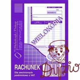 222-5 Rachunek A6 (pion) wielokopia 80k Michalczyk i Prokop 222-5 Rachunek A6 (pion) wielokopia 80k Michalczyk i Prokop