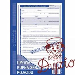650-1 Umowa kupna - sprzedaży pojazdu MICHALCZYK&PROKOP A4 40 kartek 650-1 Umowa kupna - sprzedaży pojazdu MICHALCZYK&PROKOP A4 40 kartek