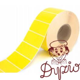 Etykieta polipropylenowa na roli 70x32mm (1000szt) żółta BULK gilza 40mm Etykieta polipropylenowa na roli 70x32mm (1000szt) żółta BULK gilza 40mm