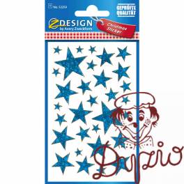 Naklejki Z-Design foliowe - niebieskie gwiazdy 52259 AVERY ZWECKFORM Naklejki Z-Design foliowe - niebieskie gwiazdy 52259 AVERY ZWECKFORM